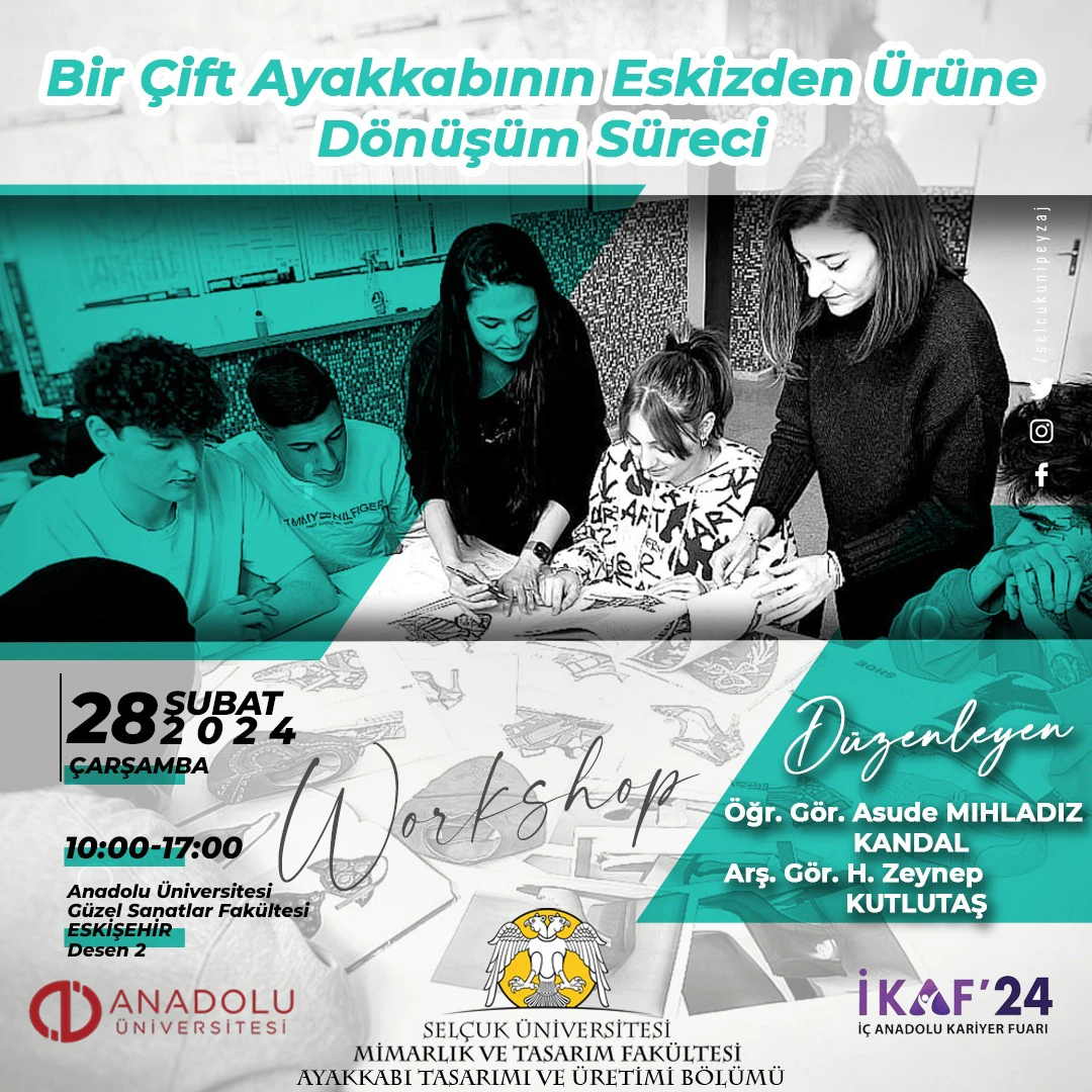 "İKAF'24: Bir Çift Ayakkabının Eskizden Ürüne Dönüşüm Süreci" Workshop